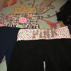 Pink by Victoria Secret workout pants-set of 3